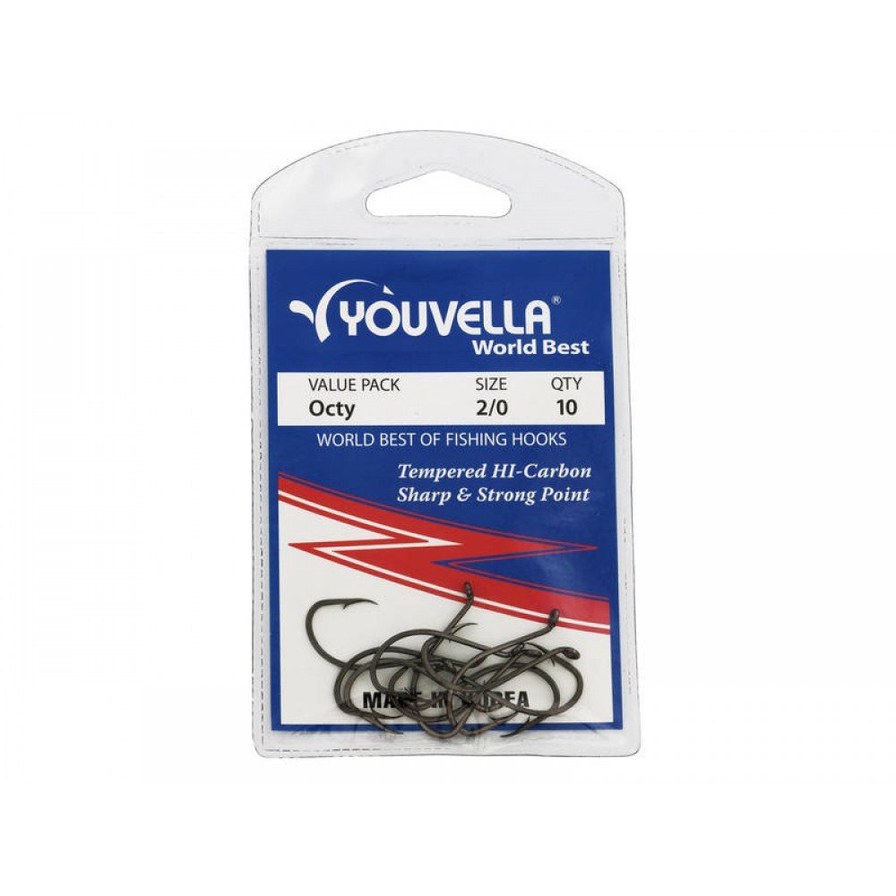 Owner Hooks = A 10 Pack - Size #1/0 - Hooks, - Fishing Tackle -Terminal  Tackle 