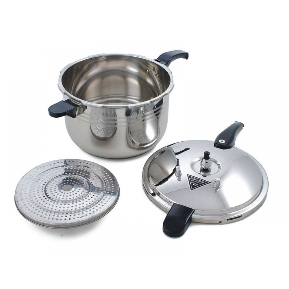 13L Pressure Cooker | 30cm Stainless Steel Cooking Pot | Commercial Kitchen